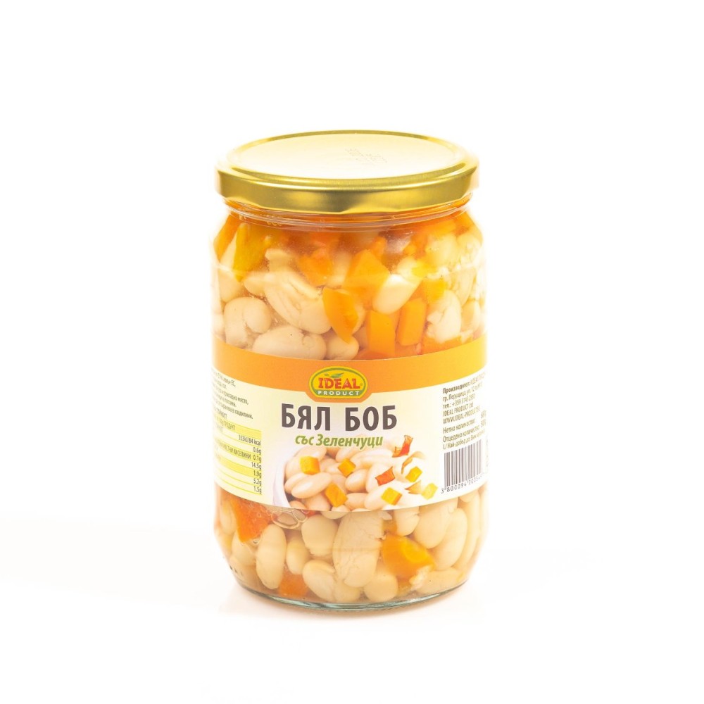 Бял Боб със Зеленчуци 650 гр.